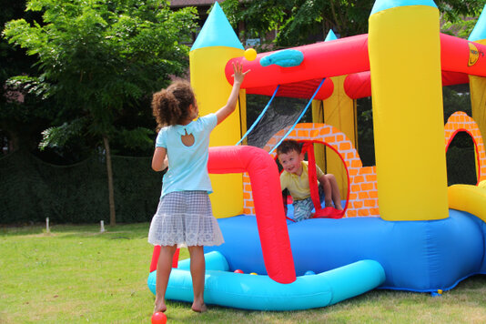 Altalena doppia in acciaio per bambini