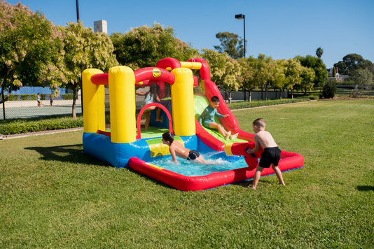 Altalena doppia in acciaio per bambini